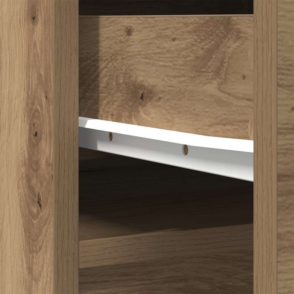 Highboard Artisan-Eiche 37,5x35x180 cm Holzwerkstoff