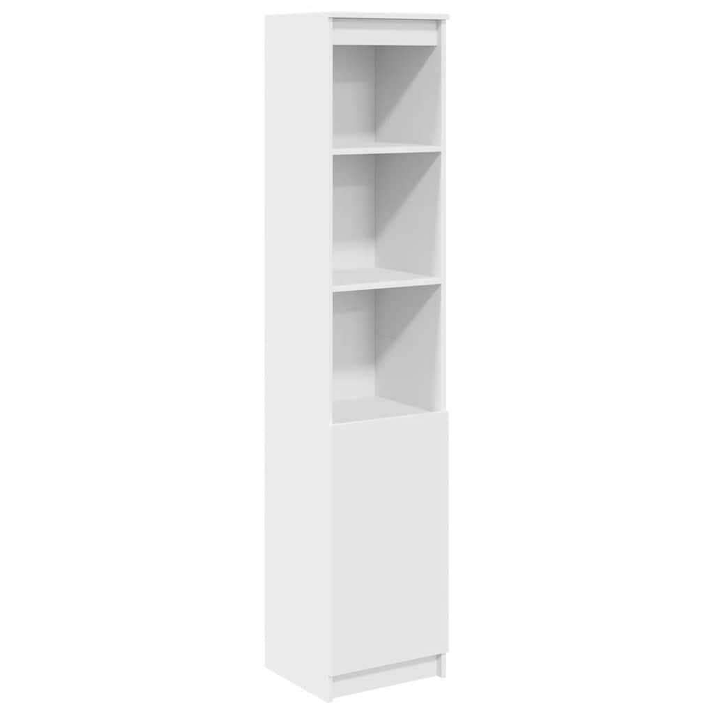Highboard Weiß 37,5x35x180 cm Holzwerkstoff