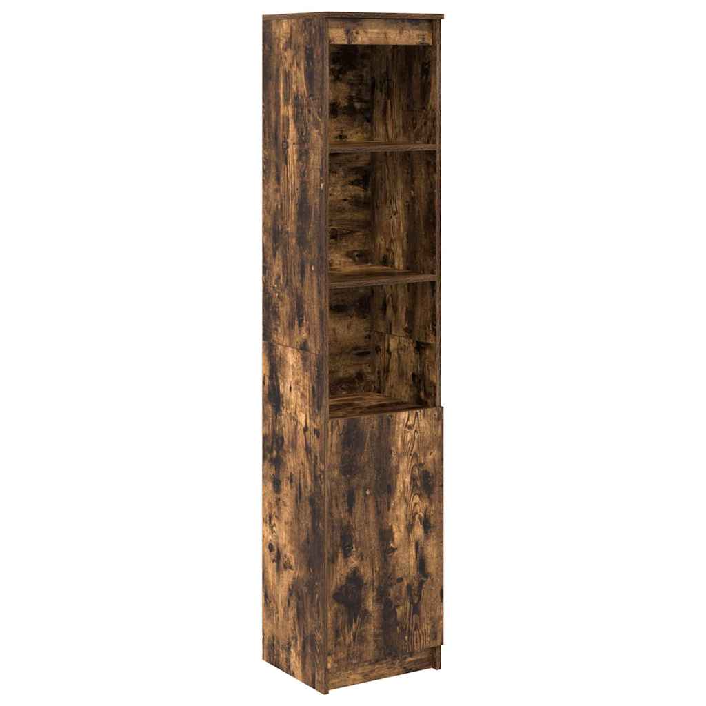 Highboard Räuchereiche 37,5x35x180 cm Holzwerkstoff