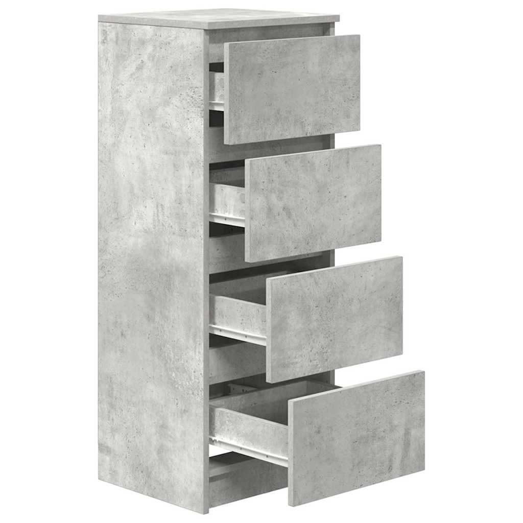 Sideboard Betongrau 37,5x35x99 cm Holzwerkstoff