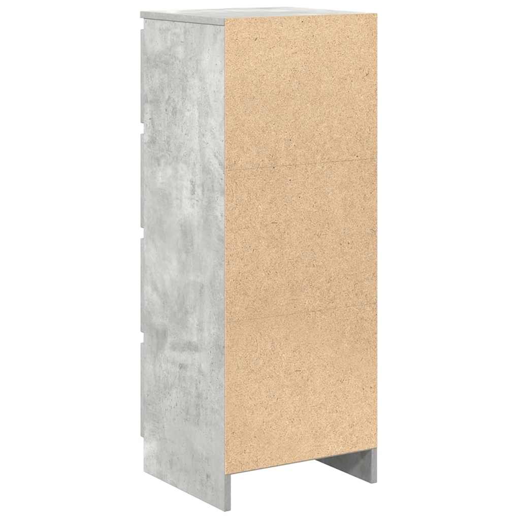 Sideboard Betongrau 37,5x35x99 cm Holzwerkstoff