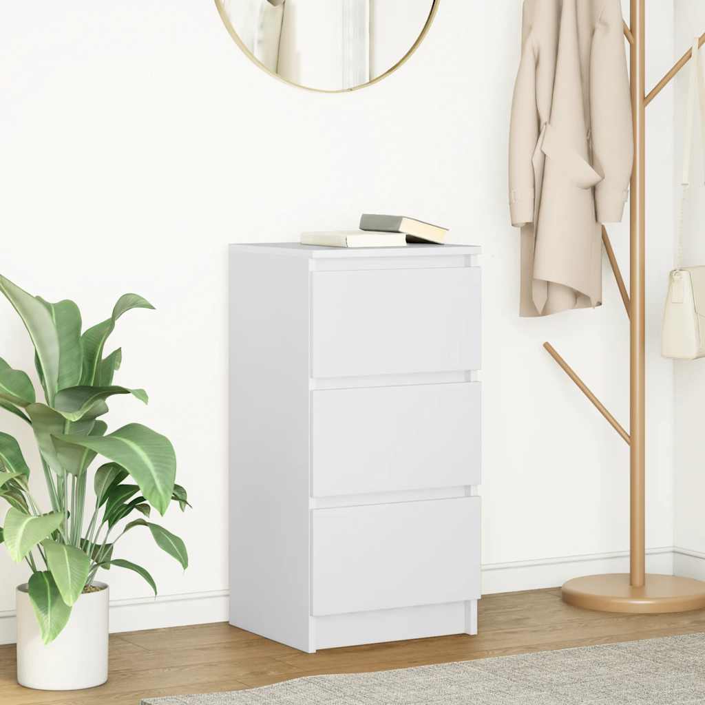 Sideboard Weiß 37,5x35x76 cm Holzwerkstoff