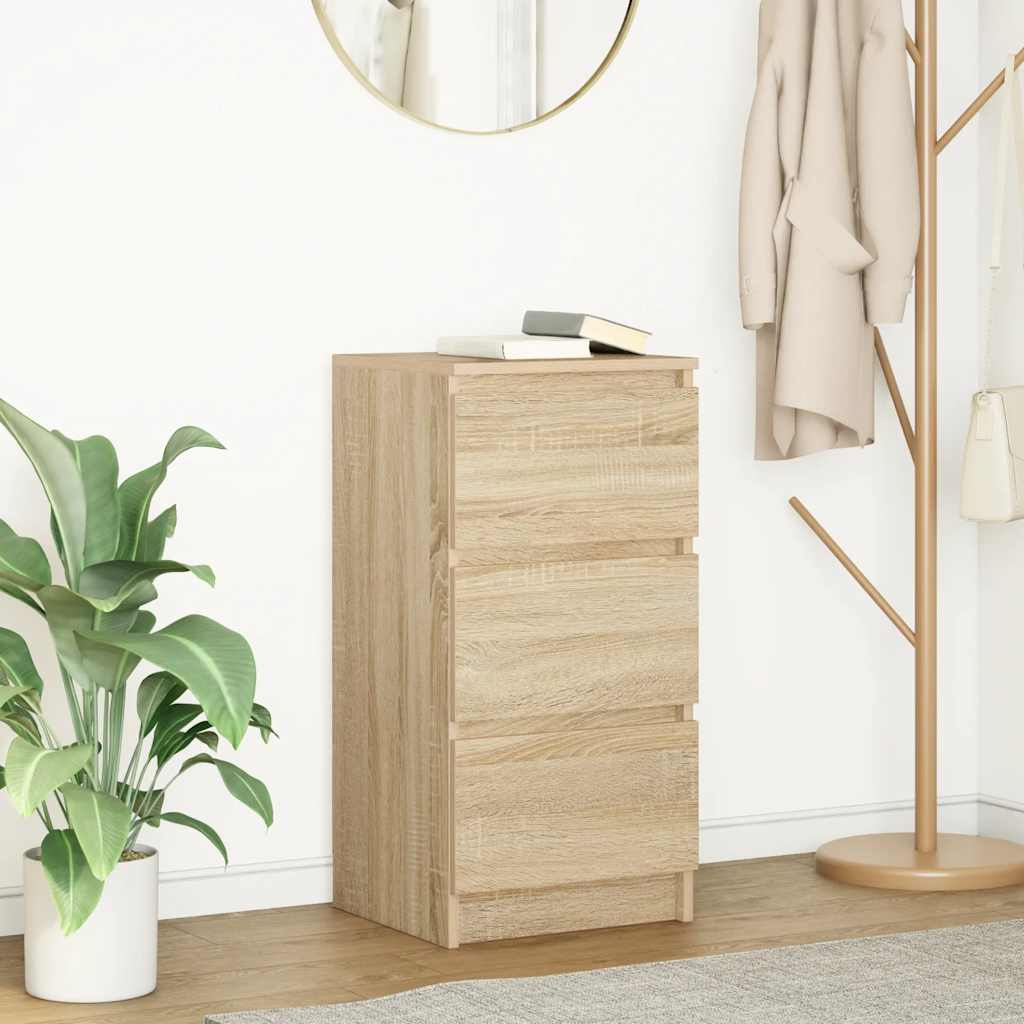 Sideboard Sonoma-Eiche 37,5x35x76 cm Holzwerkstoff