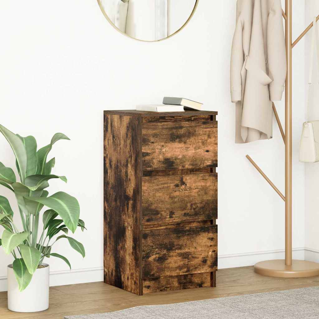 Sideboard Räuchereiche 37,5x35x76 cm Holzwerkstoff
