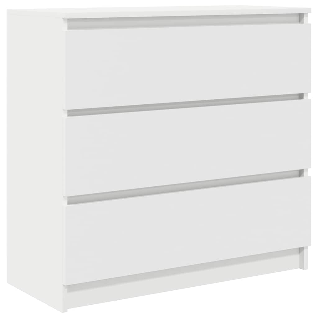 Sideboard Weiß 80x35x76 cm Holzwerkstoff