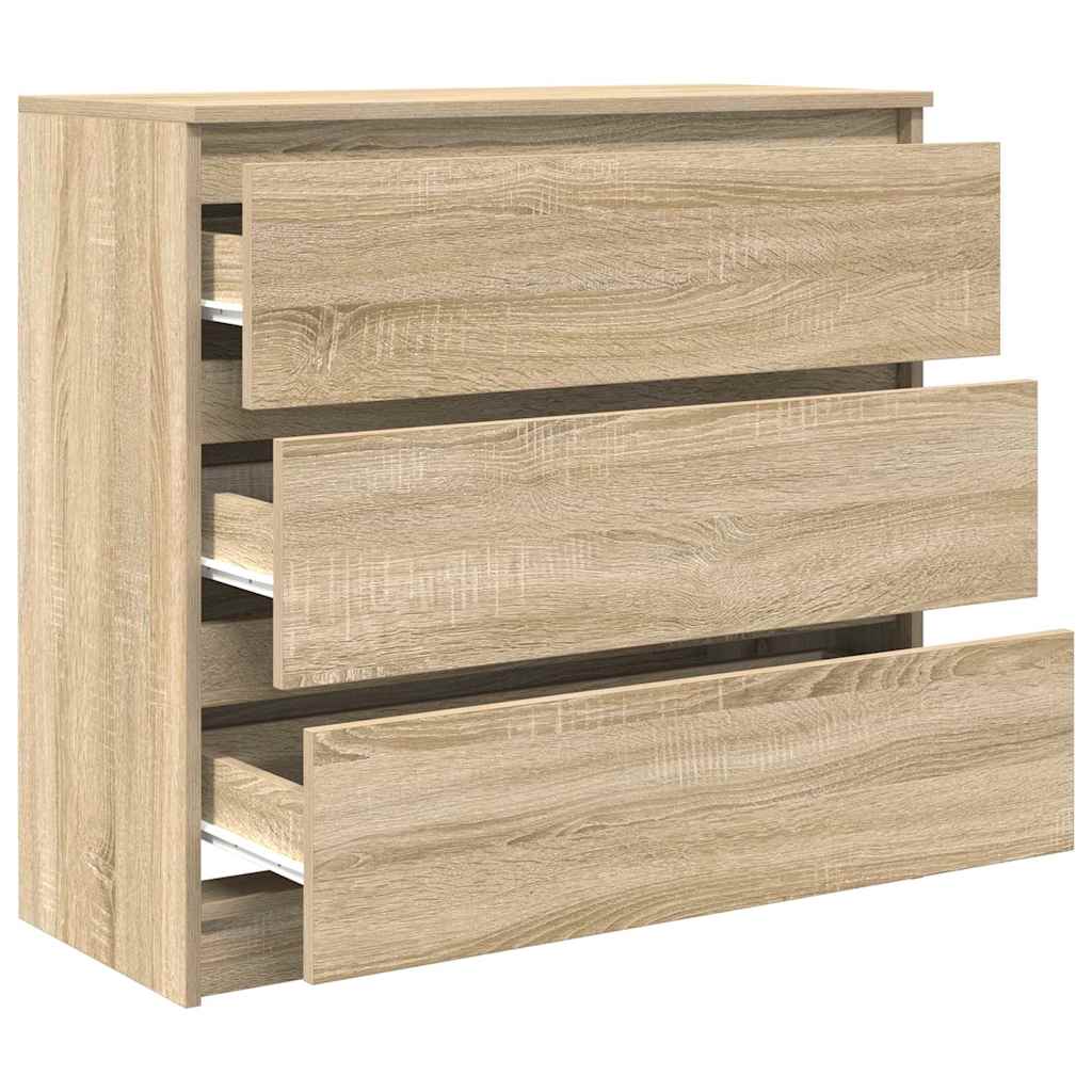 Sideboard Sonoma-Eiche 80x35x76 cm Holzwerkstoff