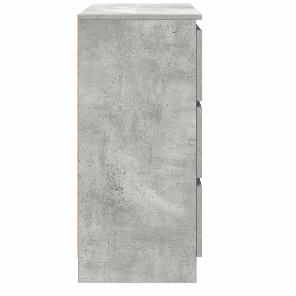 Sideboard Betongrau 80x35x76 cm Holzwerkstoff