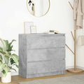Sideboard Betongrau 80x35x76 cm Holzwerkstoff