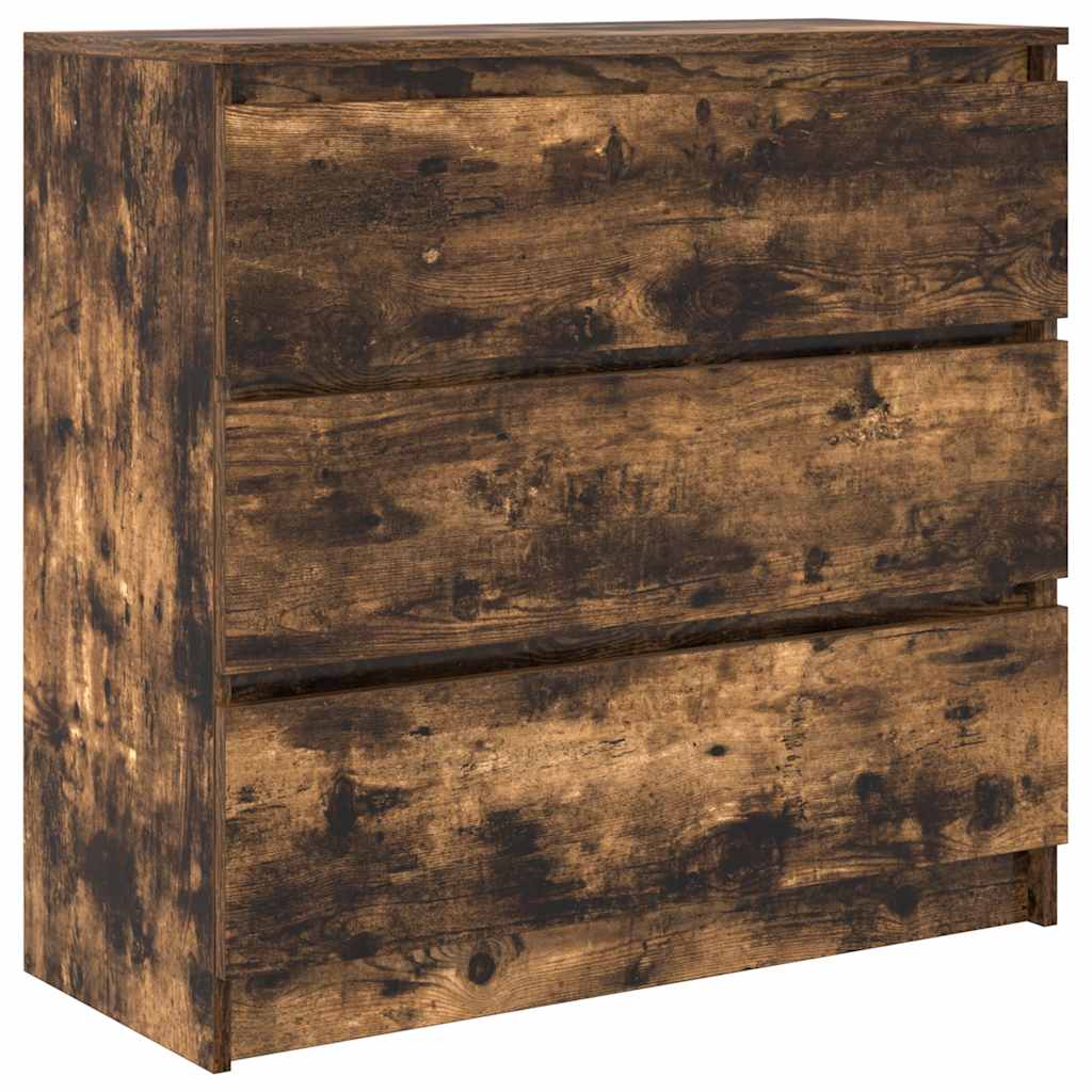 Sideboard Räuchereiche 80x35x76 cm Holzwerkstoff