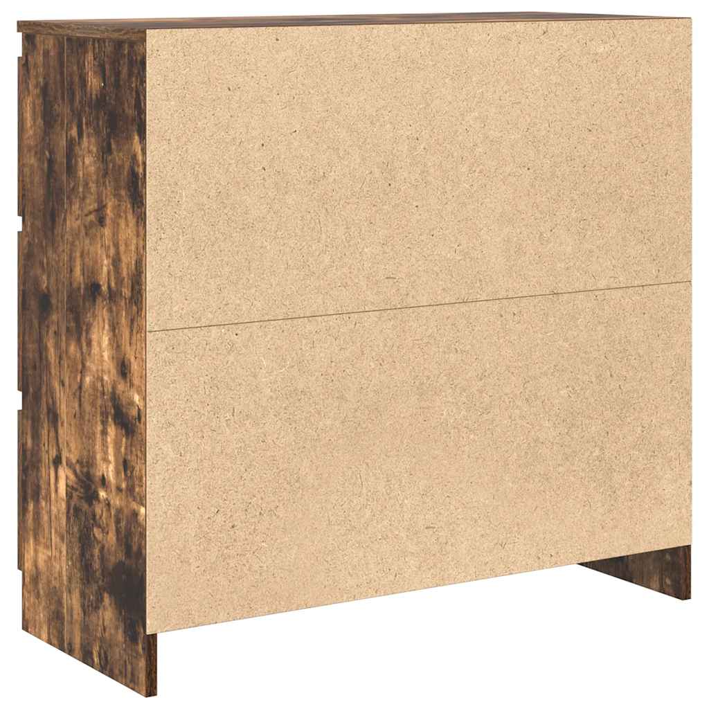Sideboard Räuchereiche 80x35x76 cm Holzwerkstoff