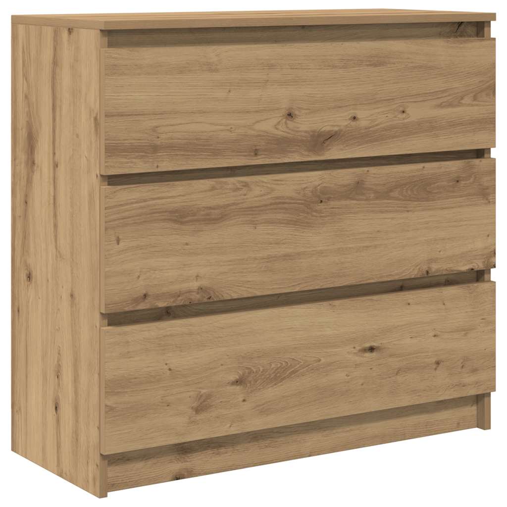 Sideboard Artisan-Eiche 80x35x76 cm Holzwerkstoff