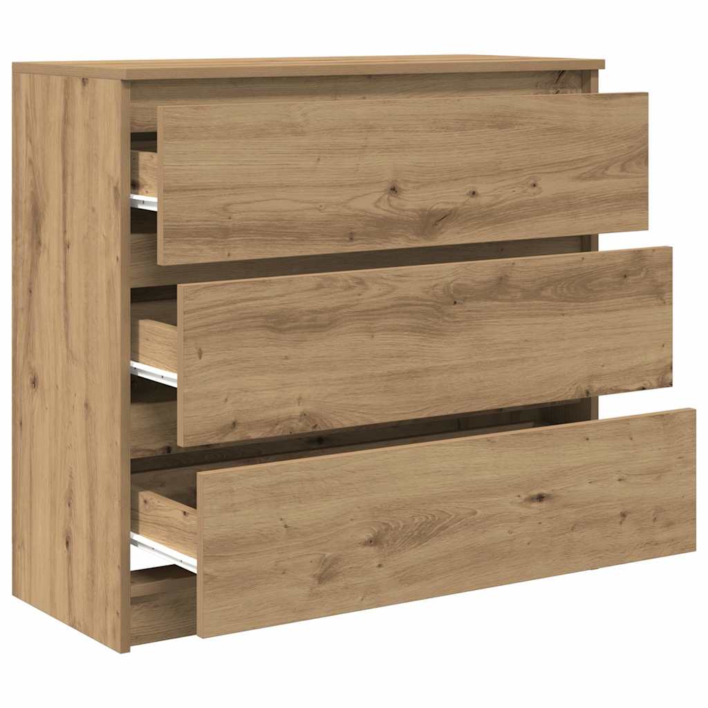 Sideboard Artisan-Eiche 80x35x76 cm Holzwerkstoff