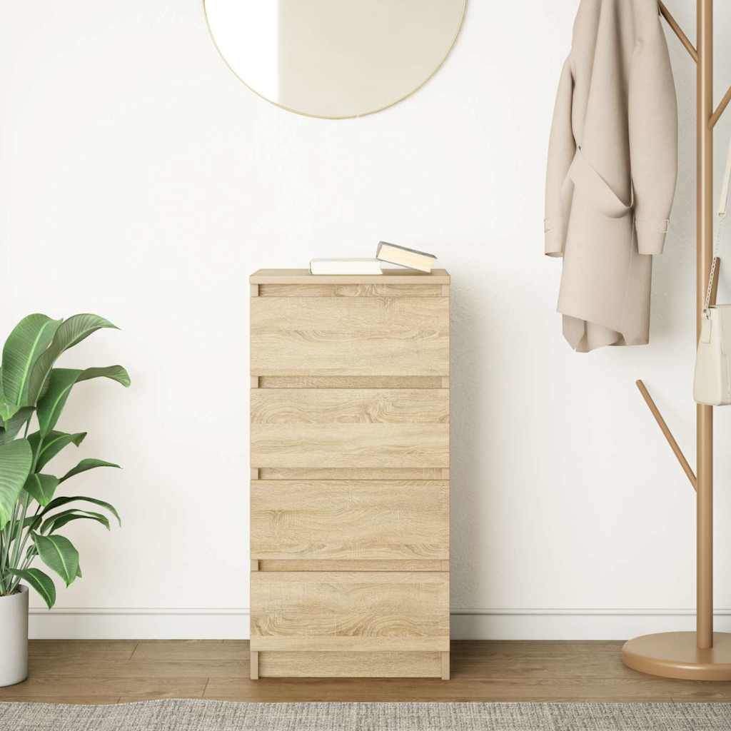 Sideboard Sonoma-Eiche 37,5x35x76 cm Holzwerkstoff