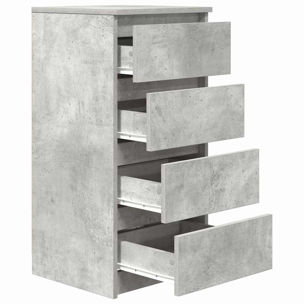 Sideboard Betongrau 37,5x35x76 cm Holzwerkstoff