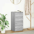 Sideboard Grau Sonoma 37,5x35x76 cm Holzwerkstoff