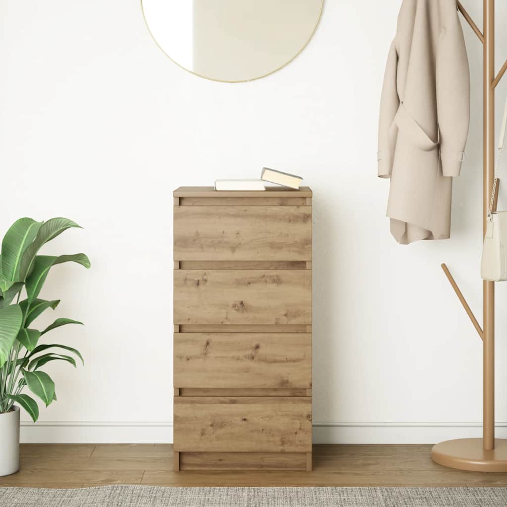 Sideboard Artisan-Eiche 37,5x35x76 cm Holzwerkstoff