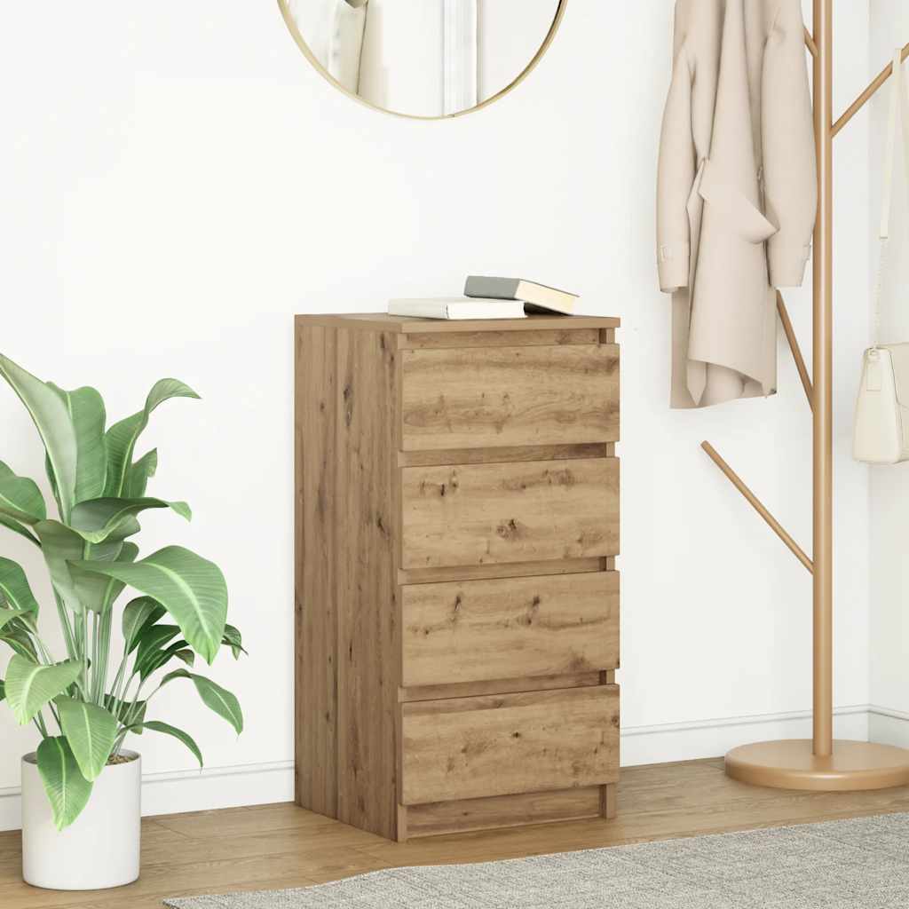 Sideboard Artisan-Eiche 37,5x35x76 cm Holzwerkstoff