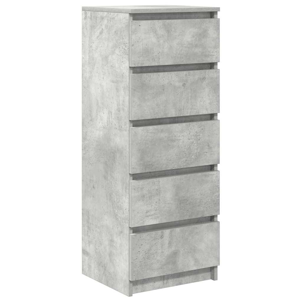 Sideboard mit Schubladen Betongrau 37,5x35x99 cm Holzwerkstoff