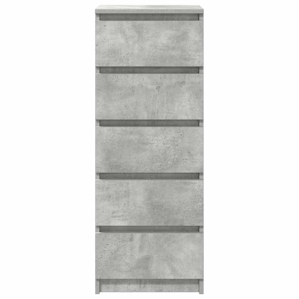 Sideboard mit Schubladen Betongrau 37,5x35x99 cm Holzwerkstoff