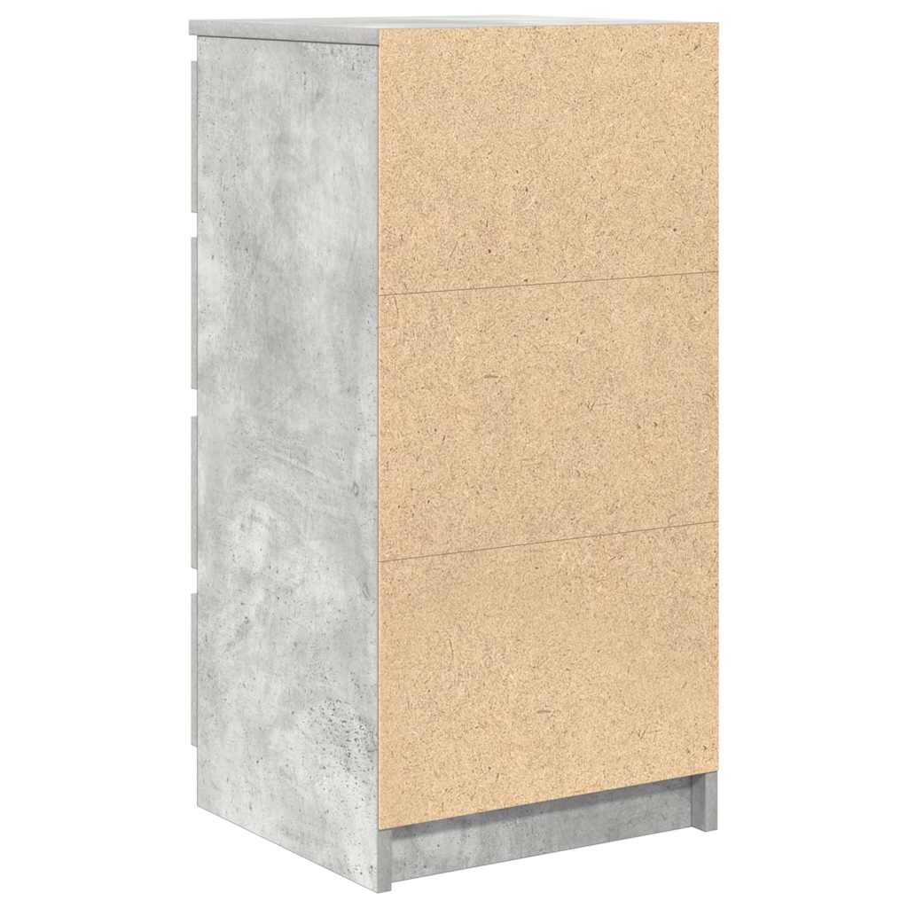 Sideboard mit Schubladen Betongrau 37,5x35x99 cm Holzwerkstoff
