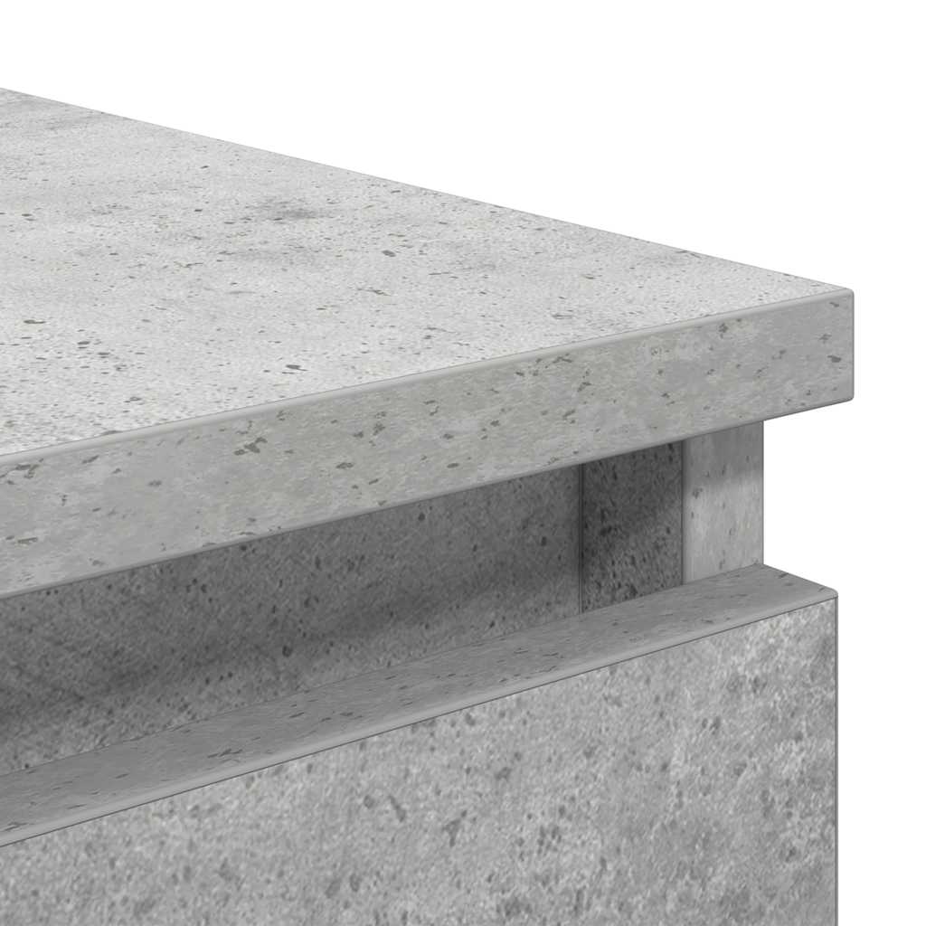 Sideboard mit Schubladen Betongrau 37,5x35x99 cm Holzwerkstoff