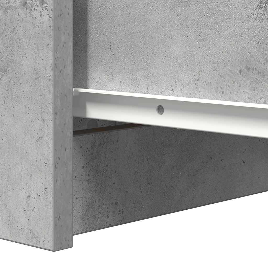 Sideboard mit Schubladen Betongrau 37,5x35x99 cm Holzwerkstoff
