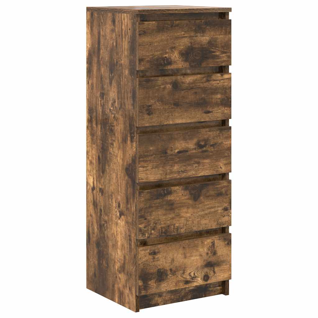 Sideboard mit Schubladen Räuchereiche 37,5x35x99 cm