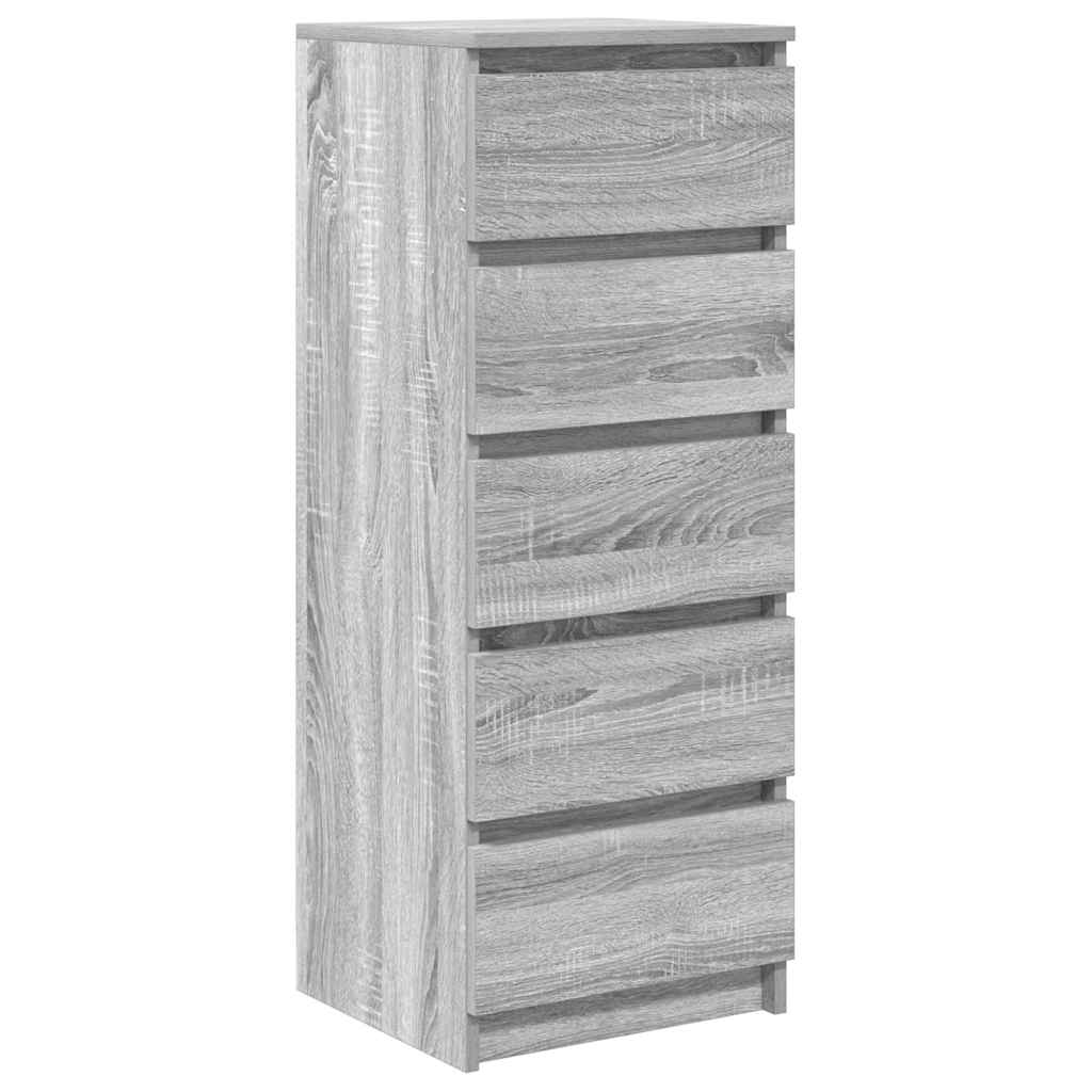 Sideboard mit Schubladen Grau Sonoma 37,5x35x99cm Holzwerkstoff