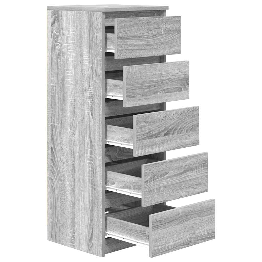 Sideboard mit Schubladen Grau Sonoma 37,5x35x99cm Holzwerkstoff