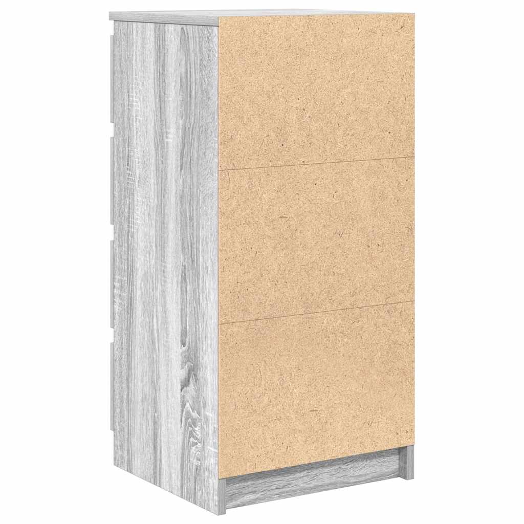 Sideboard mit Schubladen Grau Sonoma 37,5x35x99cm Holzwerkstoff