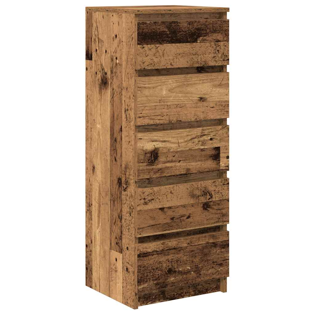 Sideboard mit Schubladen Altholz-Optik 37,5x35x99 cm