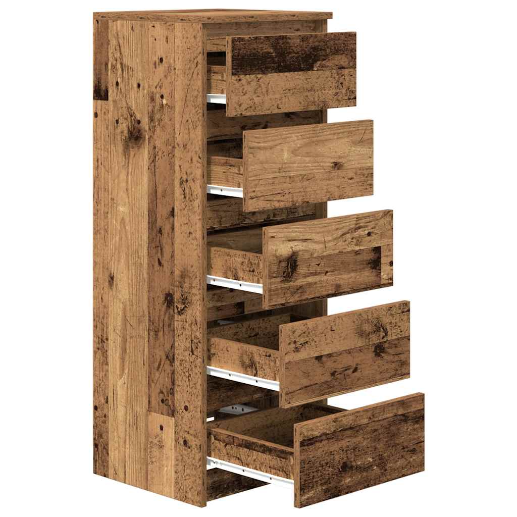 Sideboard mit Schubladen Altholz-Optik 37,5x35x99 cm