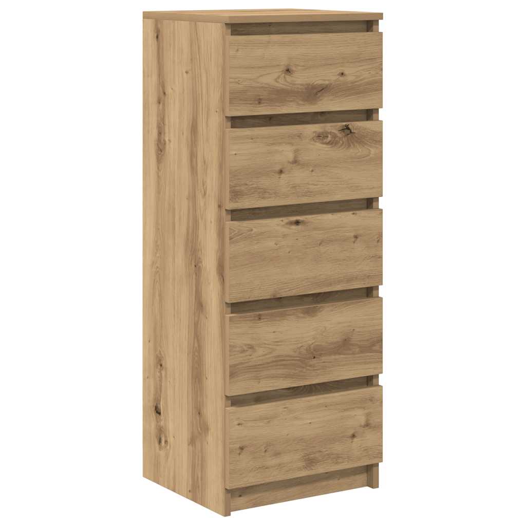 Sideboard mit Schubladen Artisan-Eiche 37,5x35x99 cm