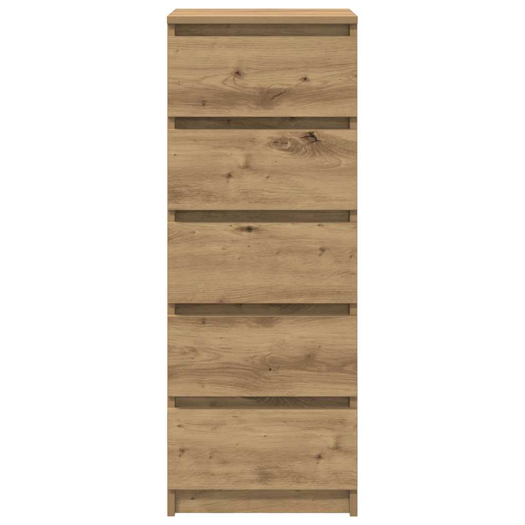 Sideboard mit Schubladen Artisan-Eiche 37,5x35x99 cm