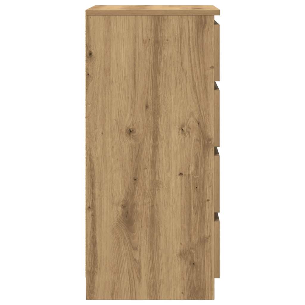 Sideboard mit Schubladen Artisan-Eiche 37,5x35x99 cm