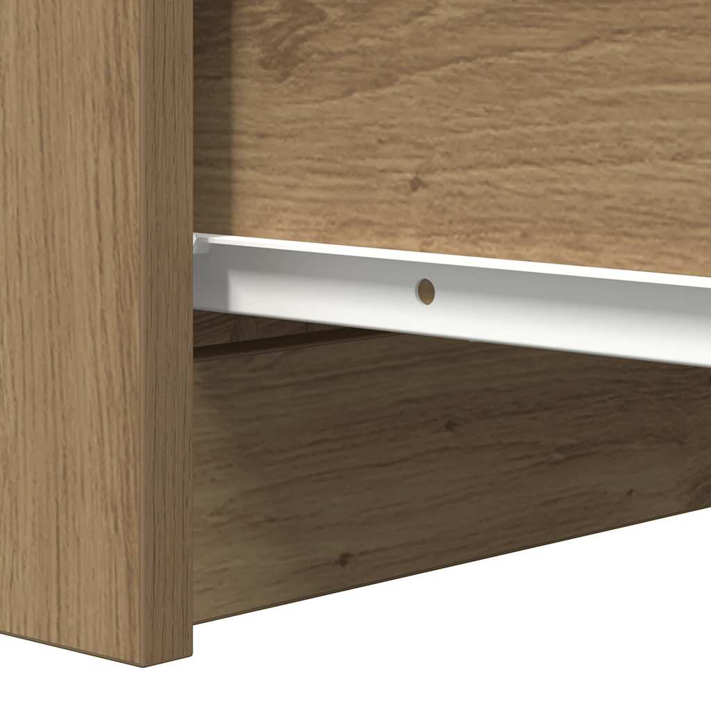 Sideboard mit Schubladen Artisan-Eiche 37,5x35x99 cm