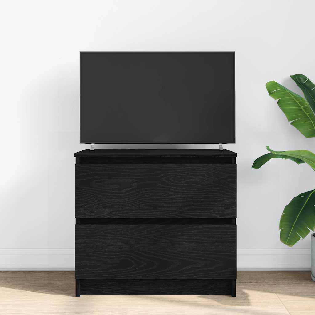 TV-Schrank Schwarz 60x35x54 cm Holzwerkstoff