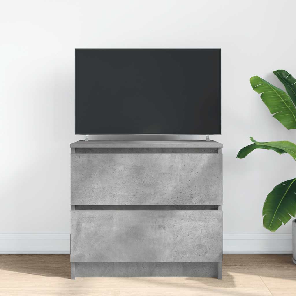 TV-Schrank Betongrau 60x35x54 cm Holzwerkstoff