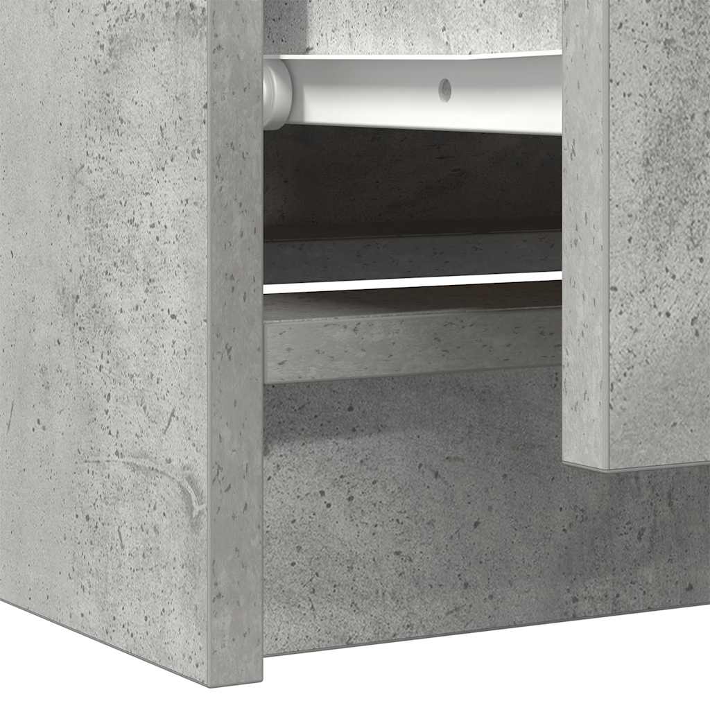 TV-Schrank Betongrau 60x35x54 cm Holzwerkstoff