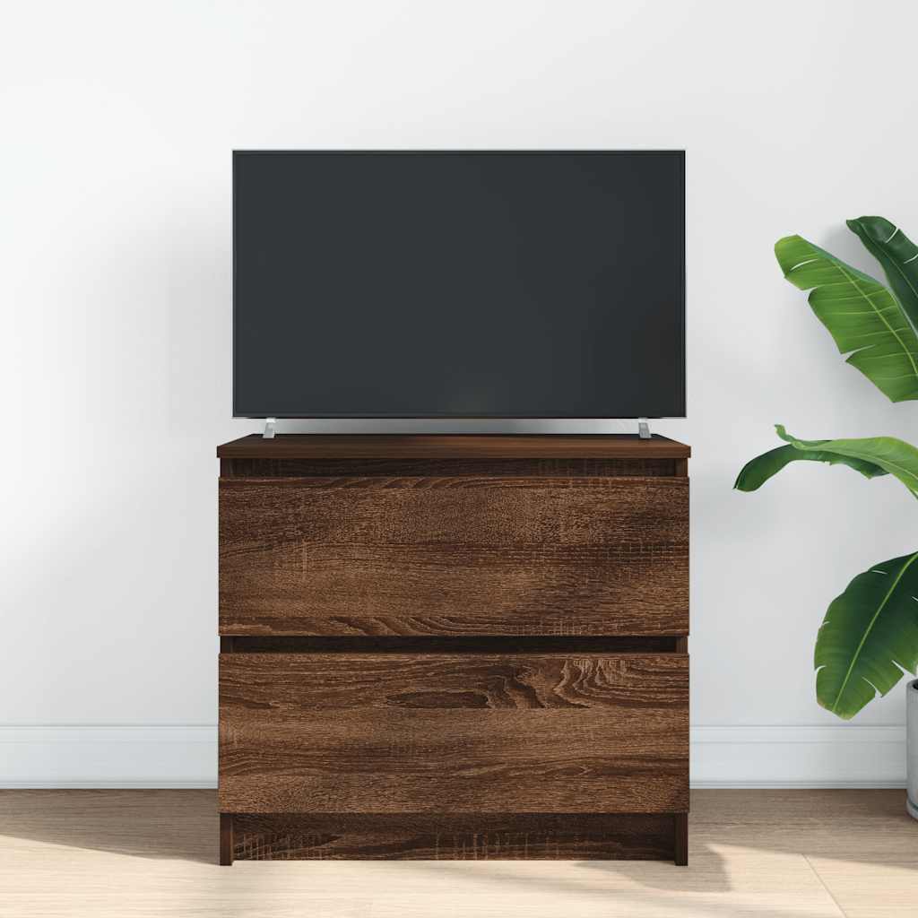 TV-Schrank Braun Eichen-Optik 60x35x54 cm Holzwerkstoff
