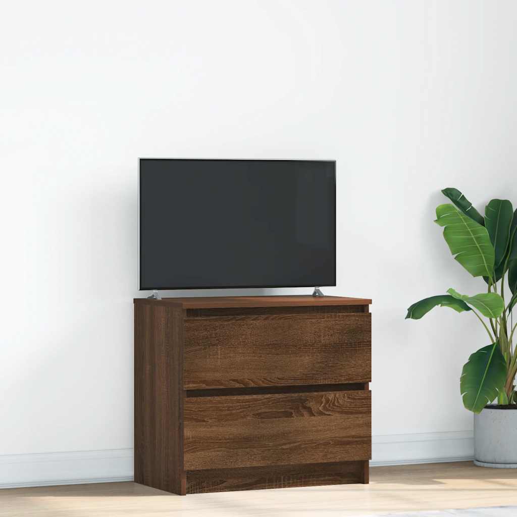 TV-Schrank Braun Eichen-Optik 60x35x54 cm Holzwerkstoff