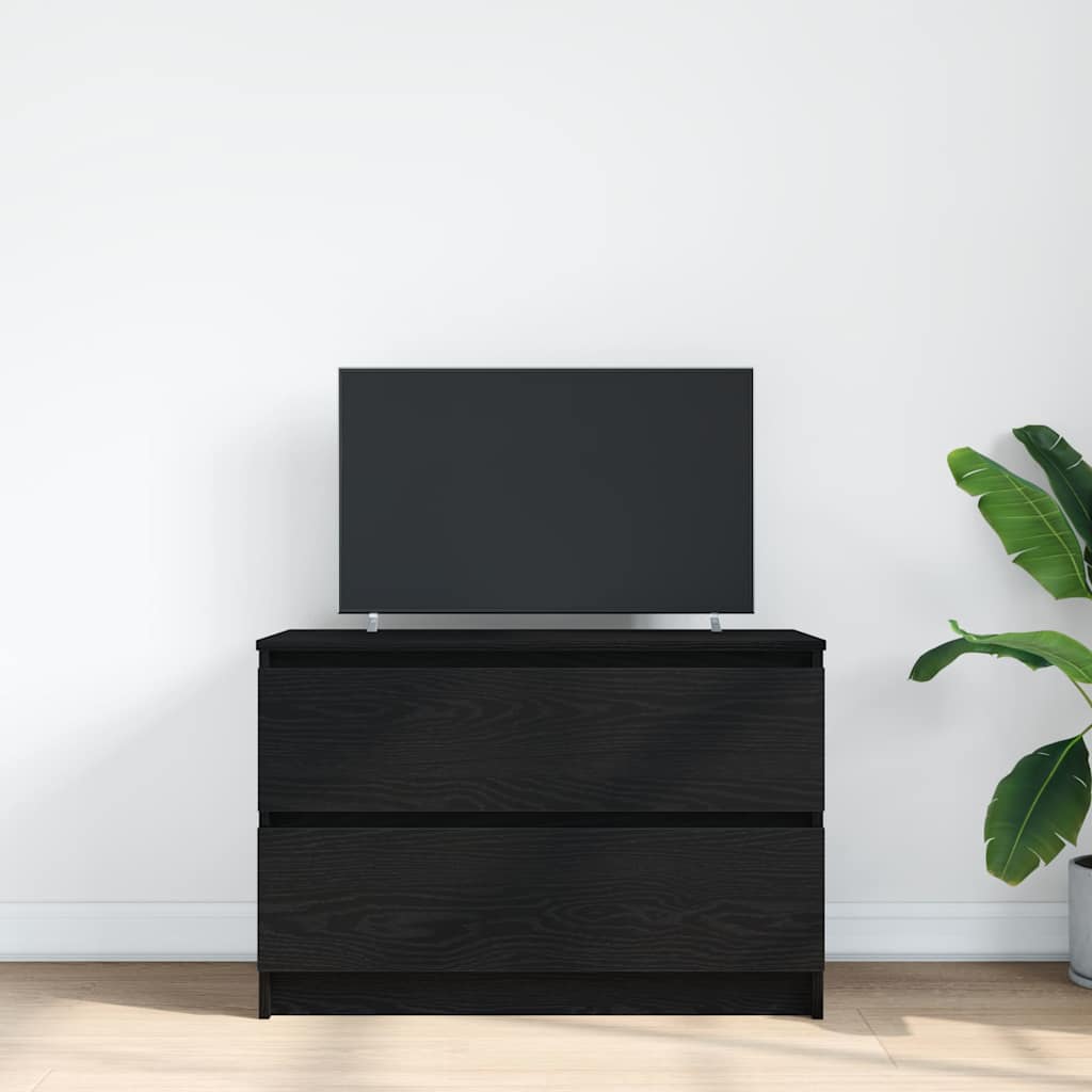 TV-Schrank Schwarz 80x35x54 cm Holzwerkstoff