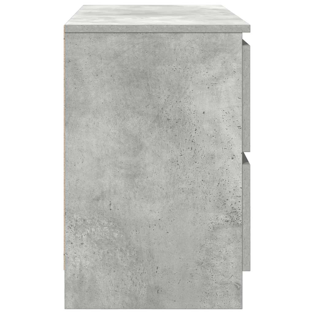 TV-Schrank Betongrau 80x35x54 cm Holzwerkstoff