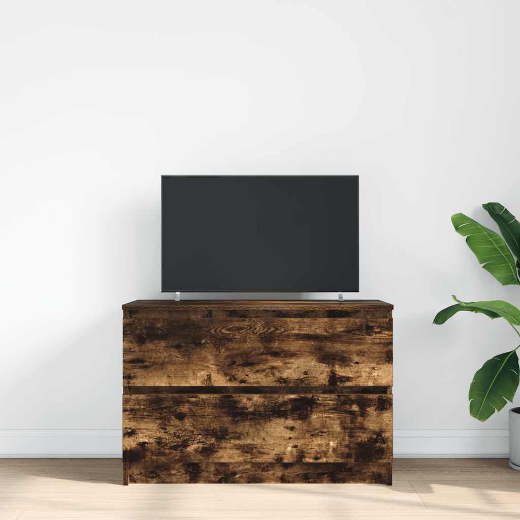 TV-Schrank Räuchereiche 80x35x54 cm Holzwerkstoff
