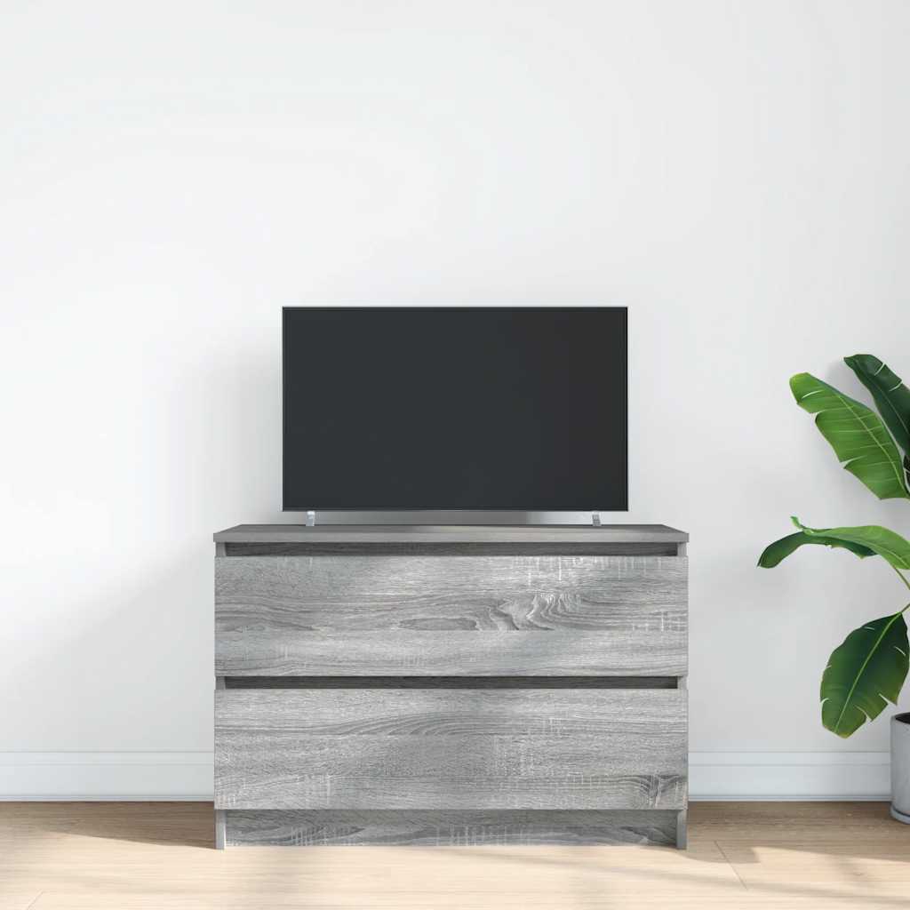 TV-Schrank Grau Sonoma 80x35x54 cm Holzwerkstoff