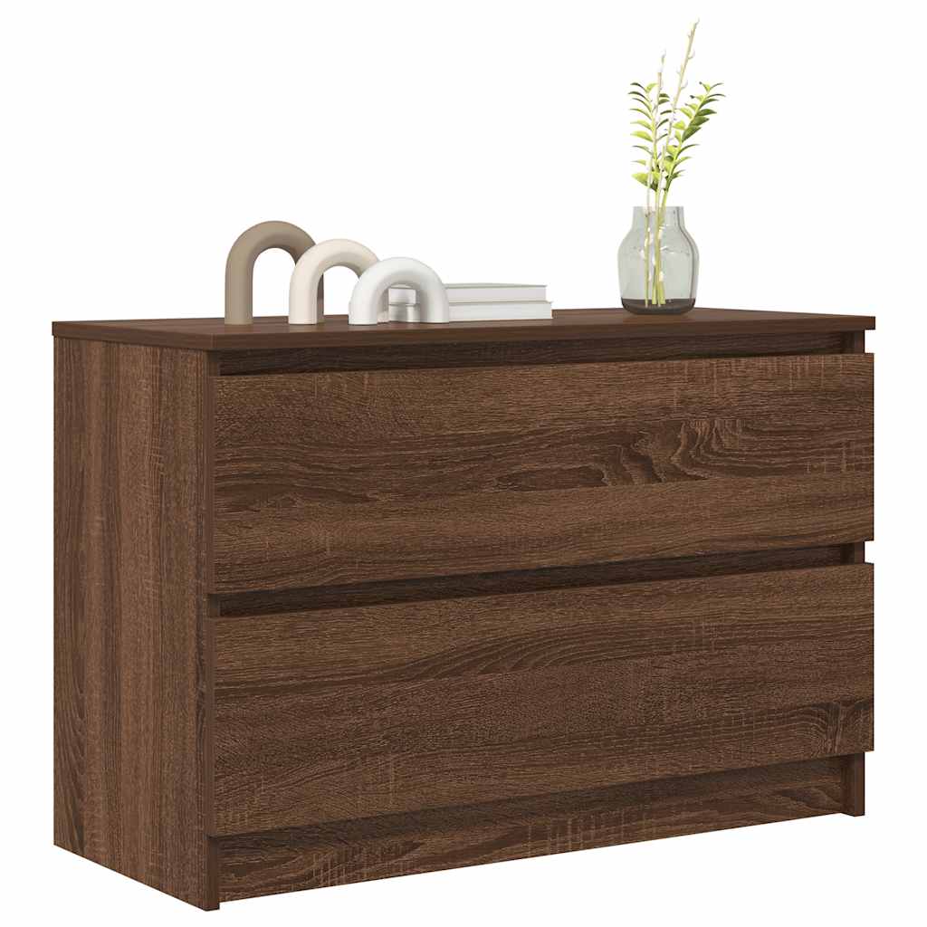 TV-Schrank Braun Eichen-Optik 80x35x54 cm Holzwerkstoff