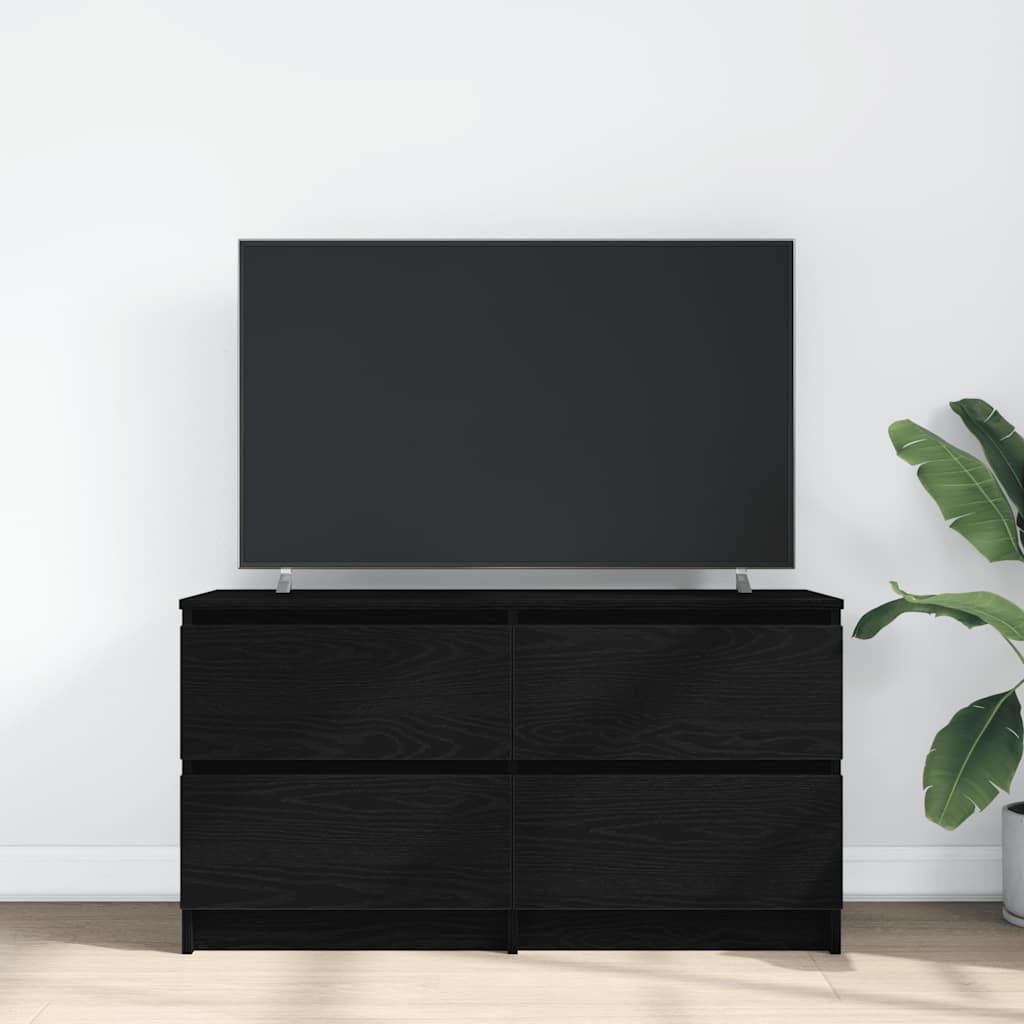 TV-Schrank Schwarz 100x35x54 cm Holzwerkstoff