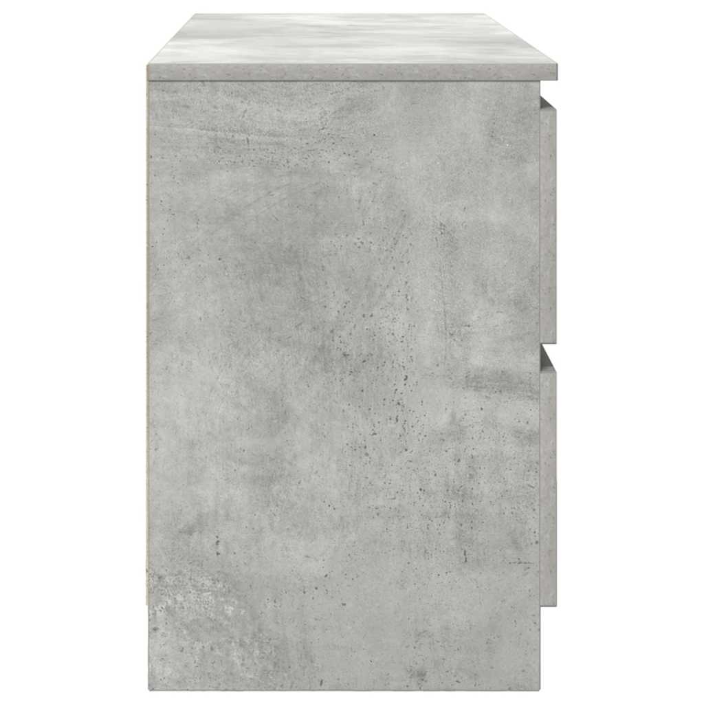TV-Schrank Betongrau 100x35x54 cm Holzwerkstoff