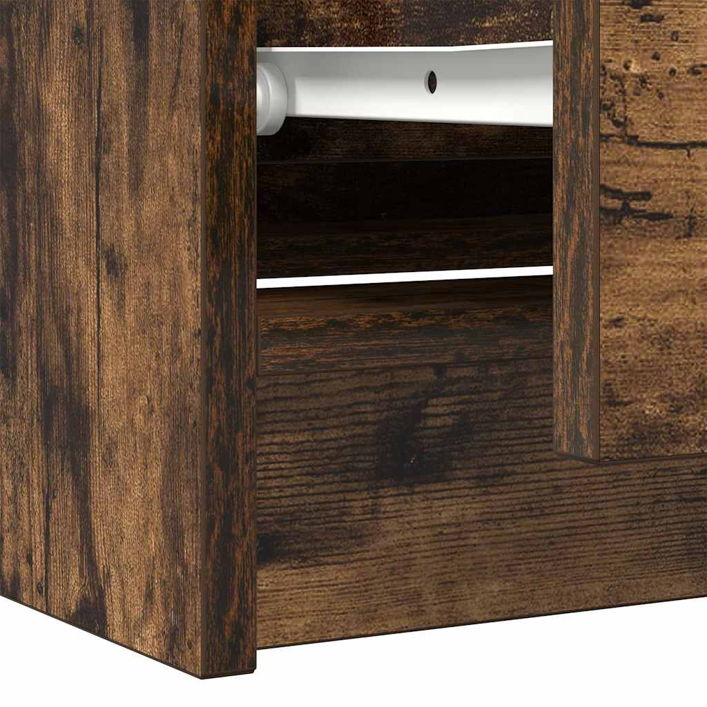 TV-Schrank Räuchereiche 100x35x54 cm Holzwerkstoff