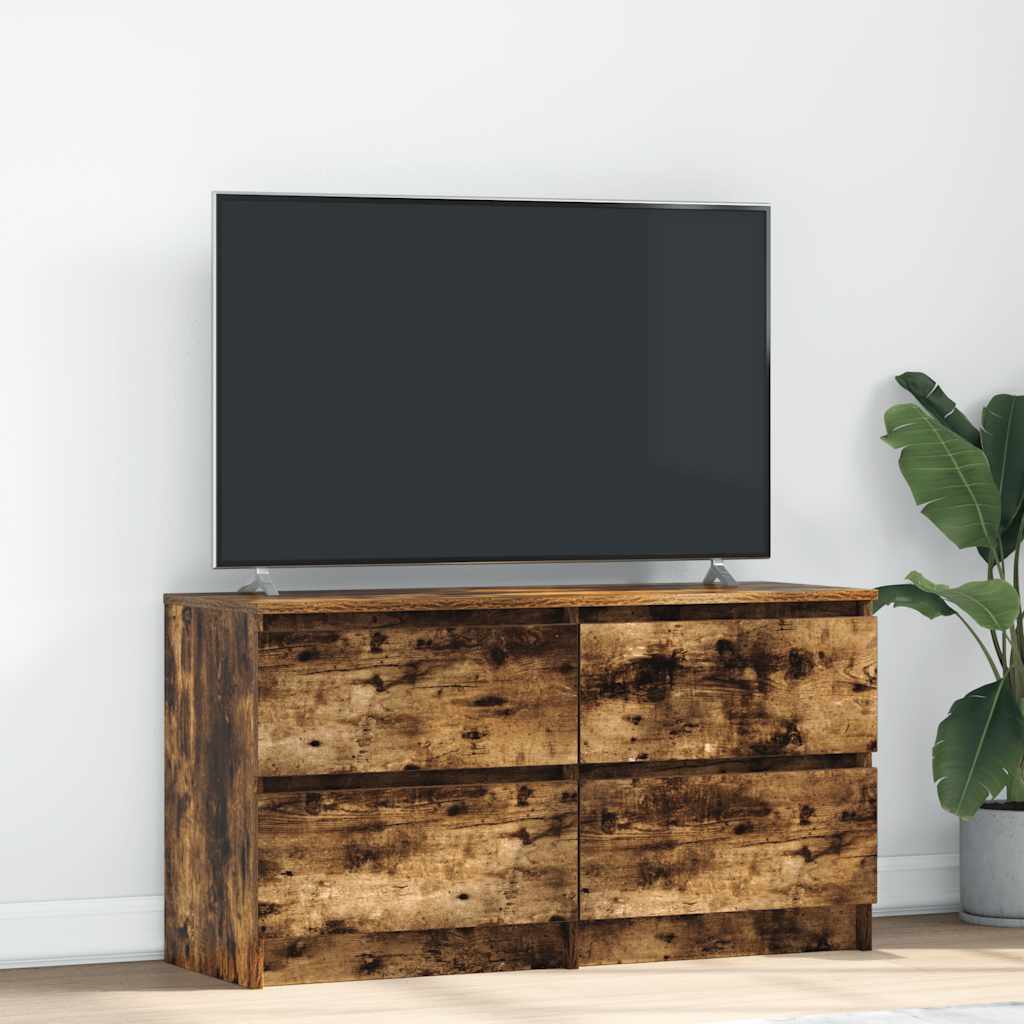 TV-Schrank Räuchereiche 100x35x54 cm Holzwerkstoff